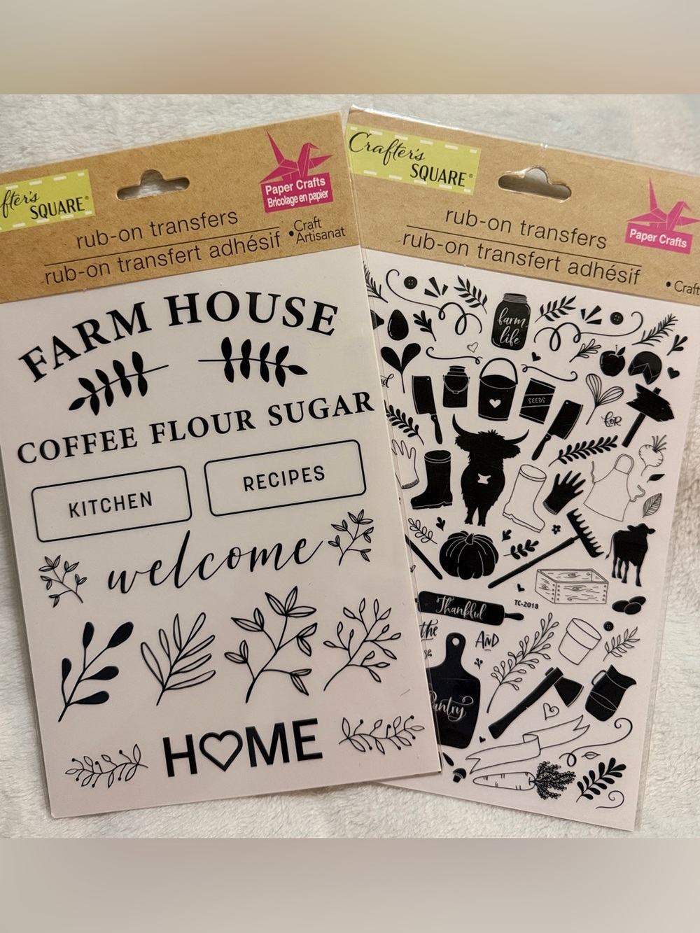 Crafter's Square Farmhouse Rub-On Transfers